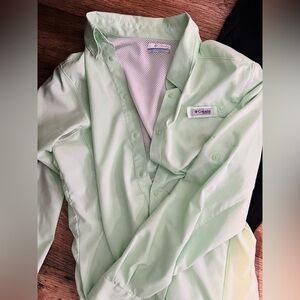 Columbia Mint Green Casual Shirt Women’s